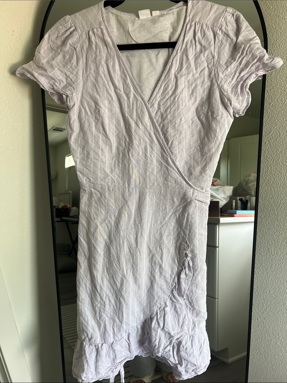 Light Lavender Wrap Dress